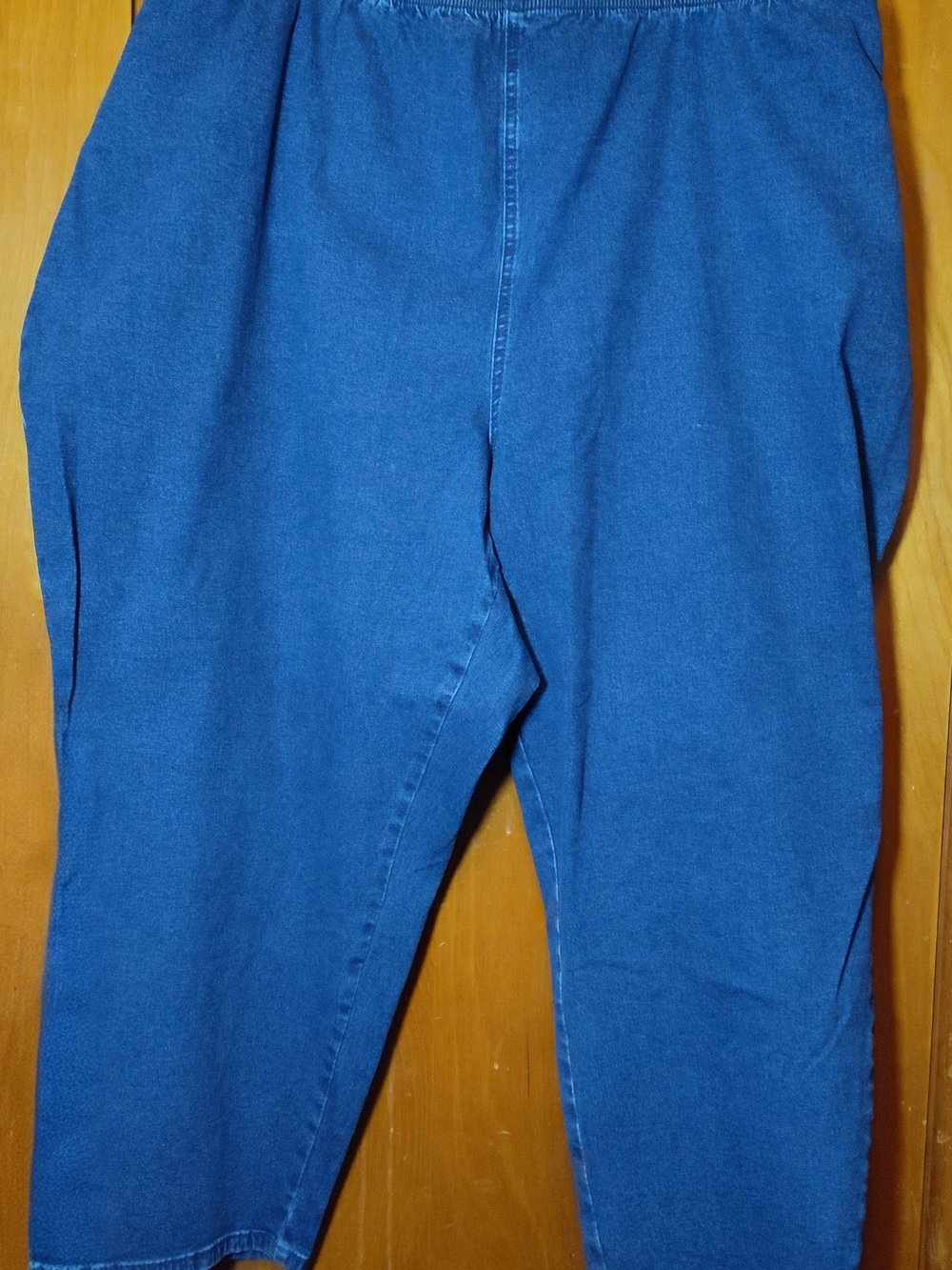 Catherines Dark Blue Everyday Elastic Waist Jeans